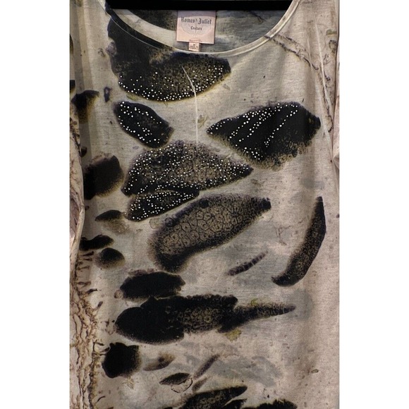 Anthropology Romeo & Juliet Couture Medium Pink Embellished Top - Picture 2 of 8